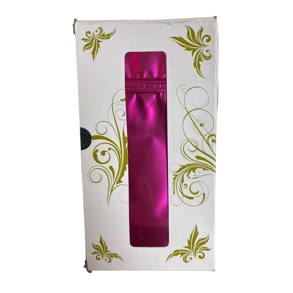 Metropolitan Stand-Up Bag Loose Tea Pouches Resealable 3 Oz 50 Pack Fuchsia Foil